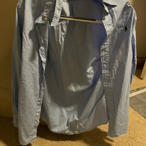 Blue Button Down Casual Shirt by Ralph Lauren